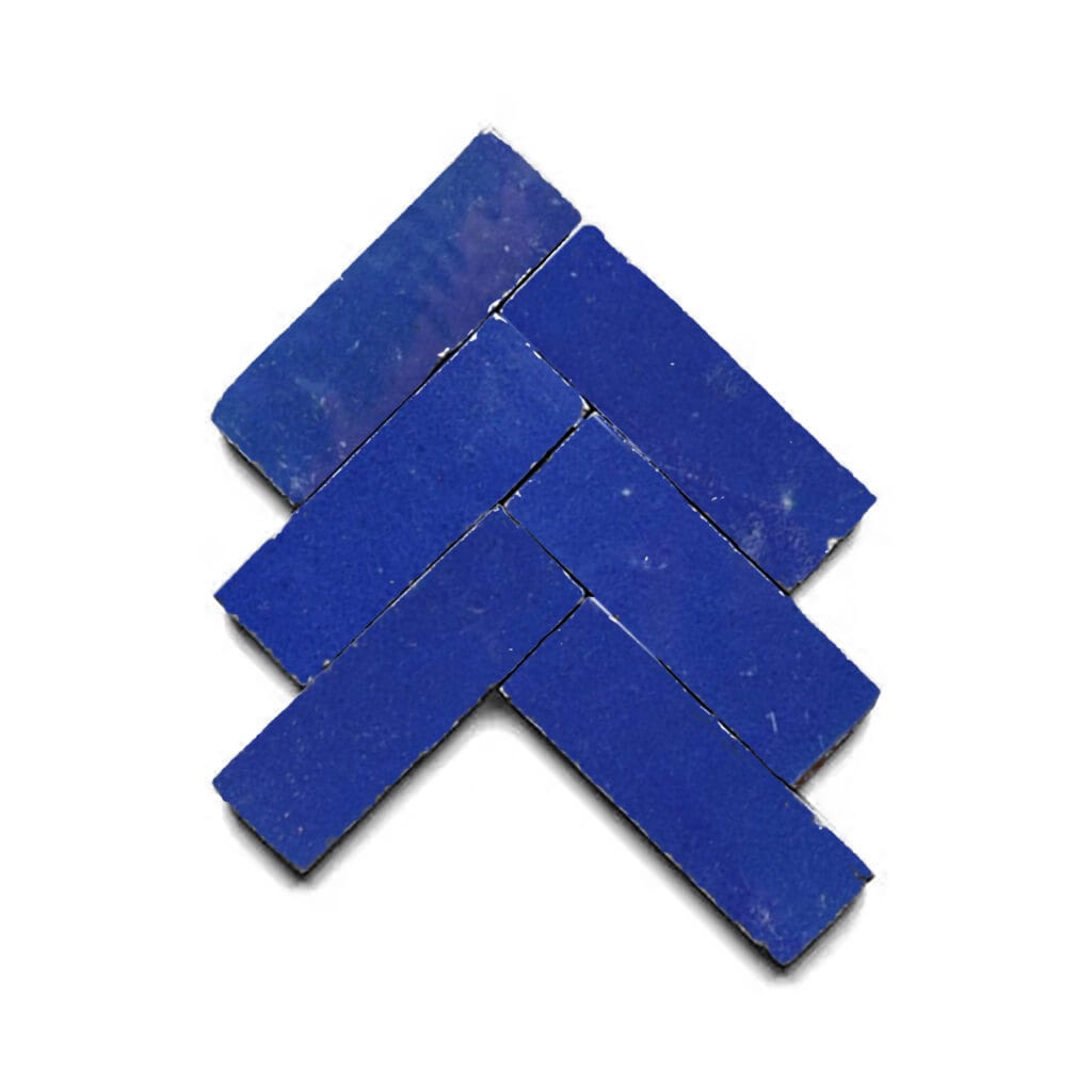 Bejmat / plinta donkerblauw zelliges - dehuischkamer.nl