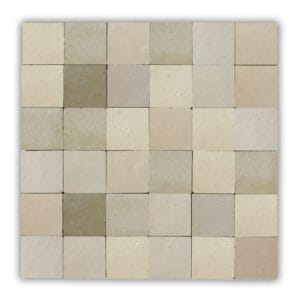 Zellige 5x5 ecru bruin - dehuischkamer.nl