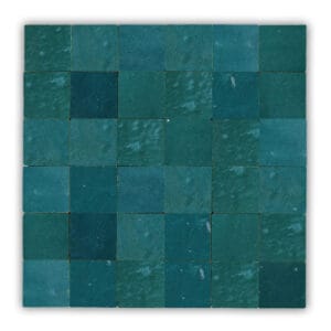 Zellige 5x5 petrol groen donker - dehuischkamer.nl