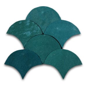 Schubben 13x9,5 petrol groen donker - dehuischkamer.nl