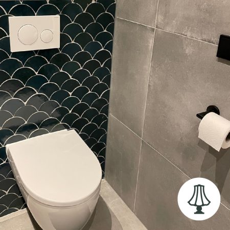 Schubben zelliges toilet